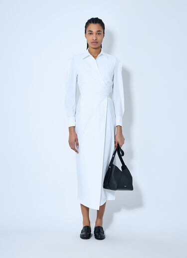 Max Mara Poplin Shirt Dress White max0260036