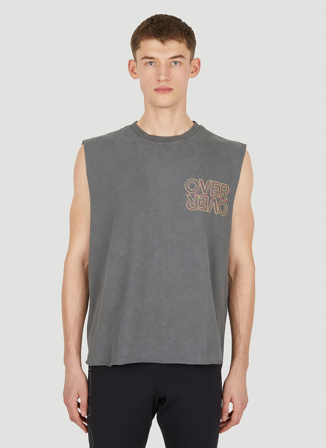 Mens crew neck store sleeveless t shirts