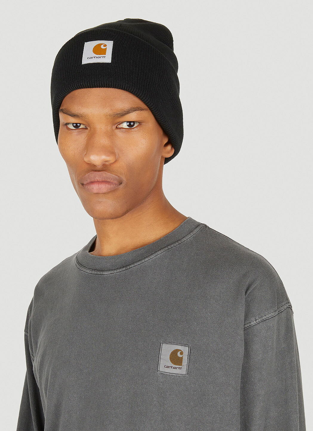 Carhartt acrylic top watch hat black