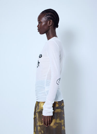 LN-CC® - LUEDER: Printed Rib Long Sleeve - Cream LUEDER Printed Rib Long Sleeve Cream ldr0366002