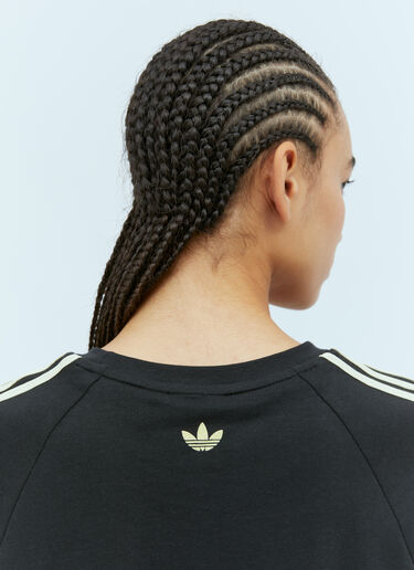 adidas by Wales Bonner 로고 아플리케 티셔츠 블랙 awb0354007