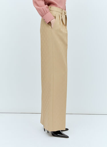 Gucci Interlocking G Wool Pants Beige guc0255038