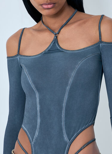 Miss Sixty x KNWLS T-Shirt Bodysuit Blue msk0263017