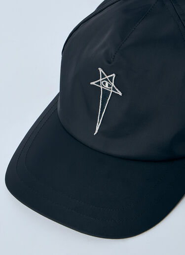 Logo Motif Baseball Cap Rick Owens x Champion Logo Motif Baseball Cap Black roc0161007