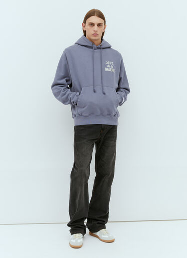 Gallery Dept. French Logo Hooded Sweatshirt Blue gdp0152021