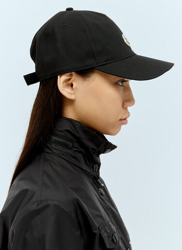 Moncler 徽标贴饰棒球帽  黑色 mon0256035