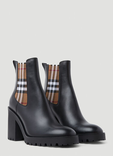 Burberry Allostock Heeled Chelsea Boots Black bur0253036