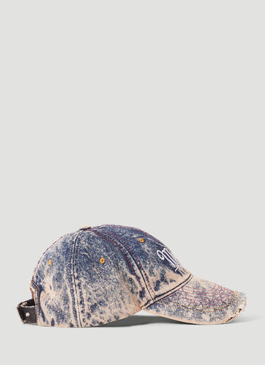 Marni Distressed Baseball Cap Blue mni0253040