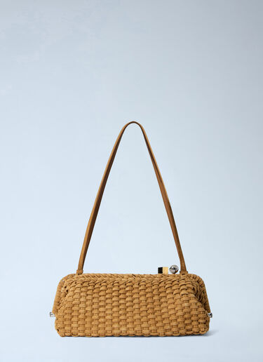 Jacquemus The Large Salon Clutch Bag Camel jac0264046