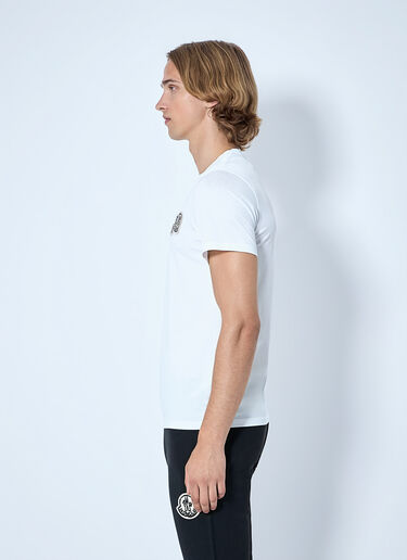 LN-CC® - Moncler: Logo Patch T-Shirt - White Moncler Logo Patch T-Shirt White mon0165018