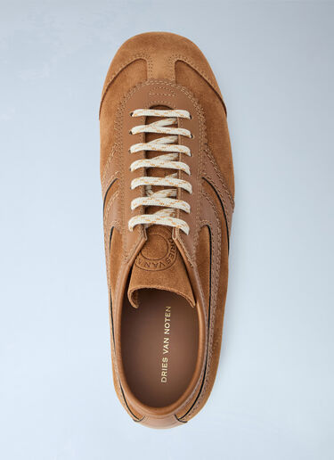 Dries Van Noten Suede Panel Sneakers Brown dvn0265026