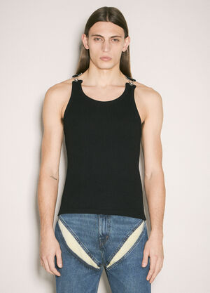 Jean Paul Gaultier Overall Buckles Tank Top Black jpg0359003