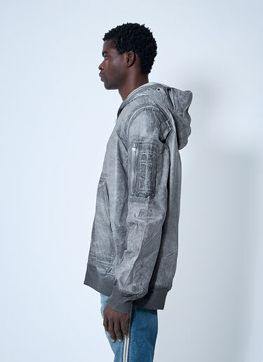 Rick Owens DRKSHDW Gimp Fight Bomber Jacket Grey drk0160001
