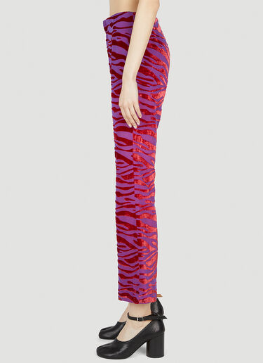 Gucci Animalier Velvet Pants Purple guc0252068