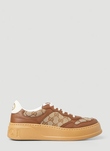 Gucci [GGスプリーム] マルチパネル・スニーカー ブラウン guc0247141