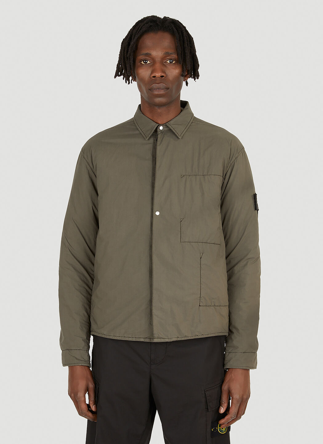 Stone island padded overshirt shop