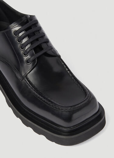 Dolce & Gabbana Brushed Leather Derby Shoes Black dol0154008