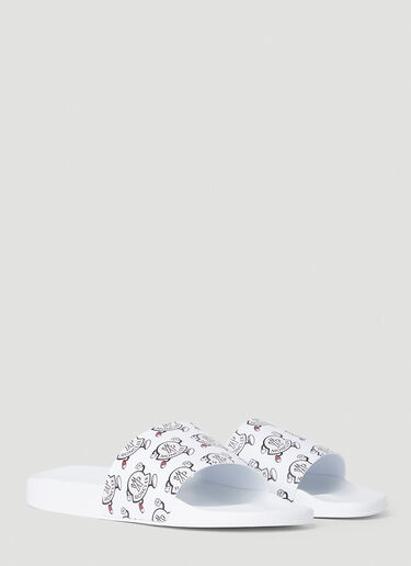 Moncler Trailgrip Lite Slides White mon0152045