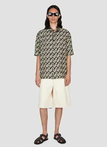 Graphic Print Shirt Saint Laurent Graphic Print Shirt Black sla0151002