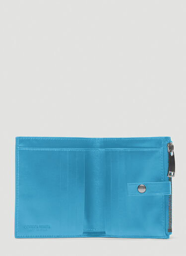 Bottega Veneta Intrecciato Woven Bi-Fold Wallet Blue bov0241059