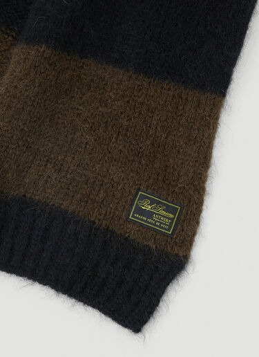 Raf Simons Stripe Scarf Black raf0150019
