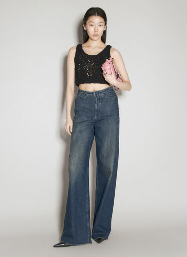 Guess USA クロシェトップス ブラック gue0231015