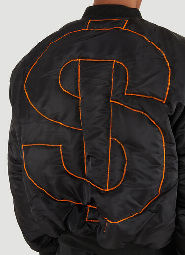 deadHYPE Dollar Sign Bomber Jacket Black dhy0148001