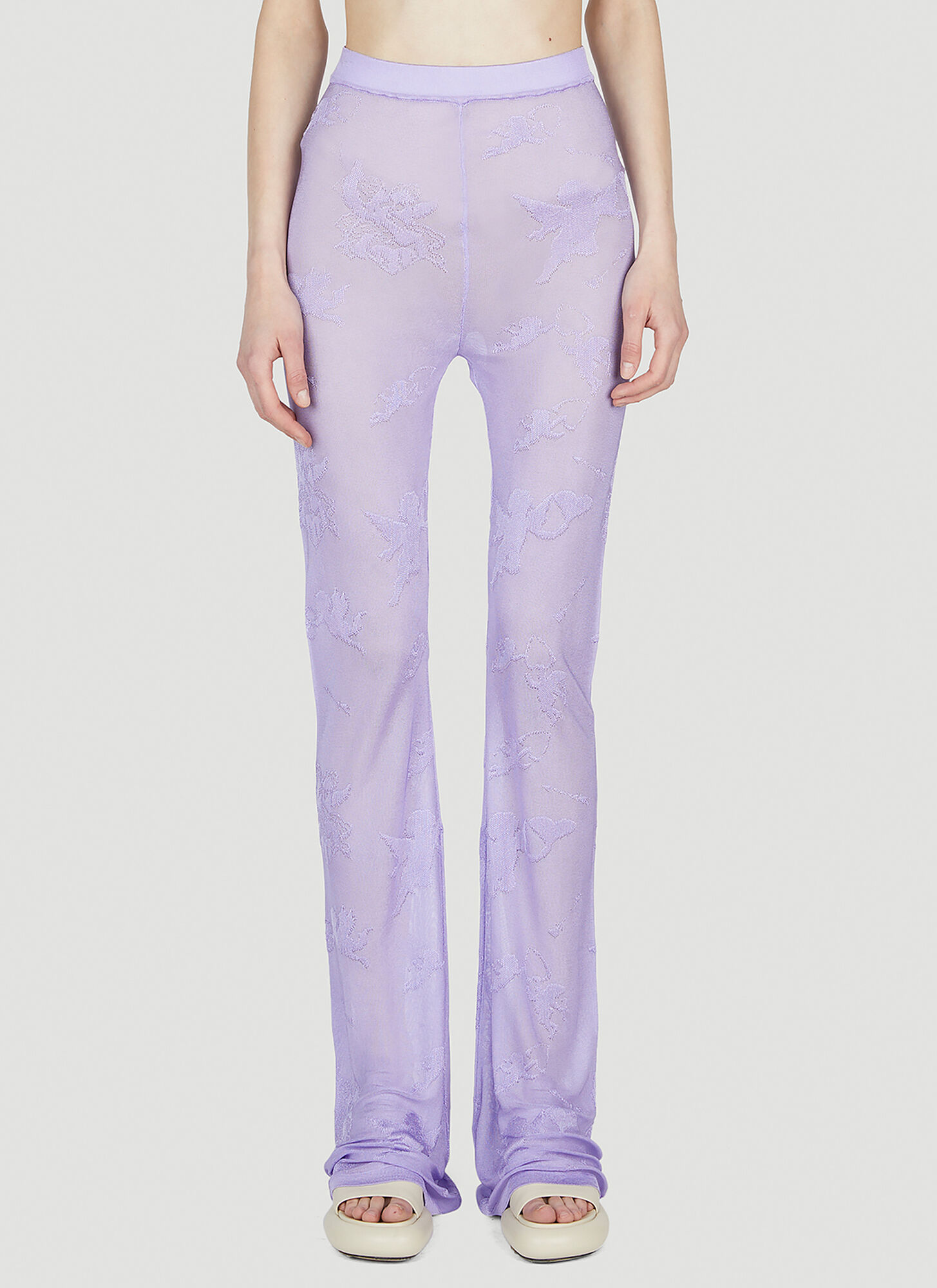 Marco Rambaldi Sheer Trousers In Purple
