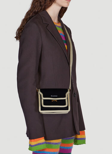 Marni Trunk Knit Shoulder Bag Black mni0249043