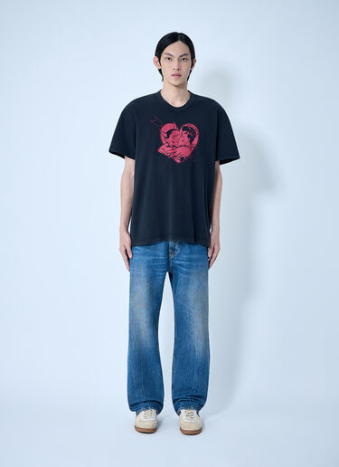 Our Legacy Love Story Print T-Shirt Black our0164016