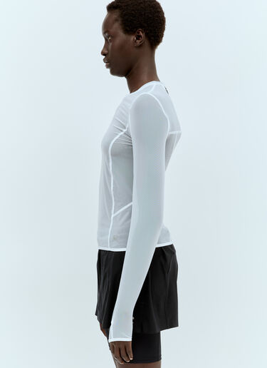 RUNNING ORDER Eden Long Sleeve Mesh Top White run0356005