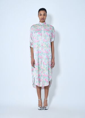 Acne Studios Asymmetric Hem Midi Dress White acn0264025