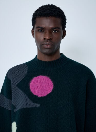 Jacquard Knit Sweater Lacoste Jacquard Knit Sweater Black lac0162014