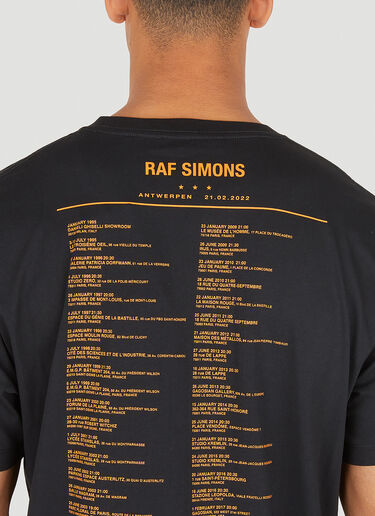 Raf Simons Grand Fete de Nuit 티셔츠 블랙 raf0150001