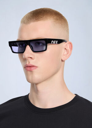 Off-White Montgomery Light Purple Lens Sunglasses Black ofw0364471
