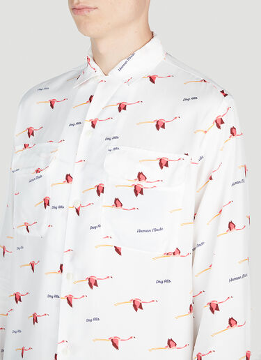 Human Made Flamingo Shirt White hmd0152004