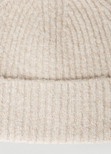 Acne Studios Knit Beanie Hat Beige acn0152036