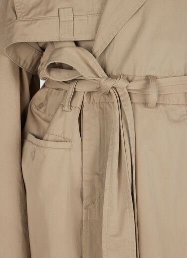 Balenciaga Deconstructed Trench Coat Beige bal0254005