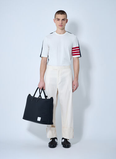 Thom Browne 徽标饰边长裤  米色 thb0160013