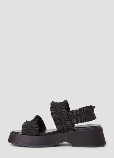 GANNI Smock Flaftorm Sandals Black gan0252040