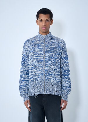 Marni Lana and Alpaca Cardigan Blue mni0163001