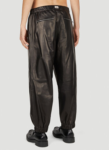 Gucci Leather Jogging Pants Black guc0152302