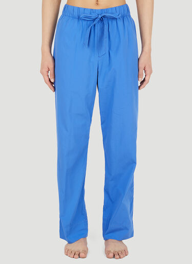 Tekla Drawstring Pyjama Pants Blue tek0351021