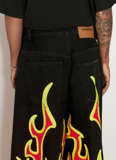 VETEMENTS Fire Big-Shape Jeans Red vet0156010