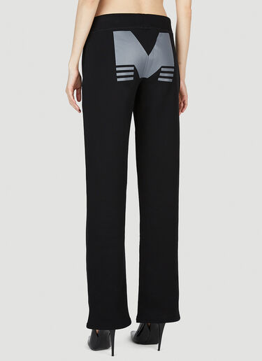 Mowalola Logo Print Track Pants Black mow0352005