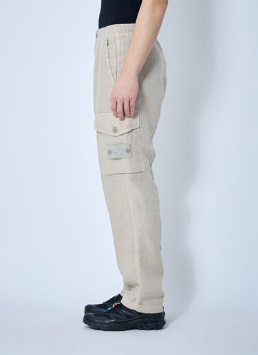 Stone Island Ghost Linen Cargo Pants Beige sto0160022