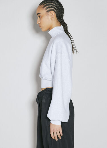 Alexander Wang 크롭 하이넥 스웨터 그레이 awg0255025