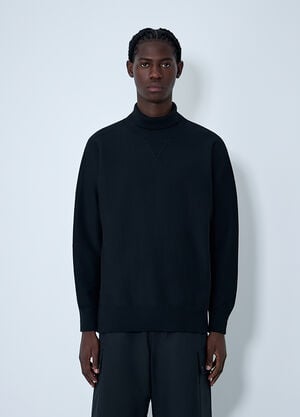 Comme des Garçons Homme High-Neck Pullover Sweater Black cdh0162008