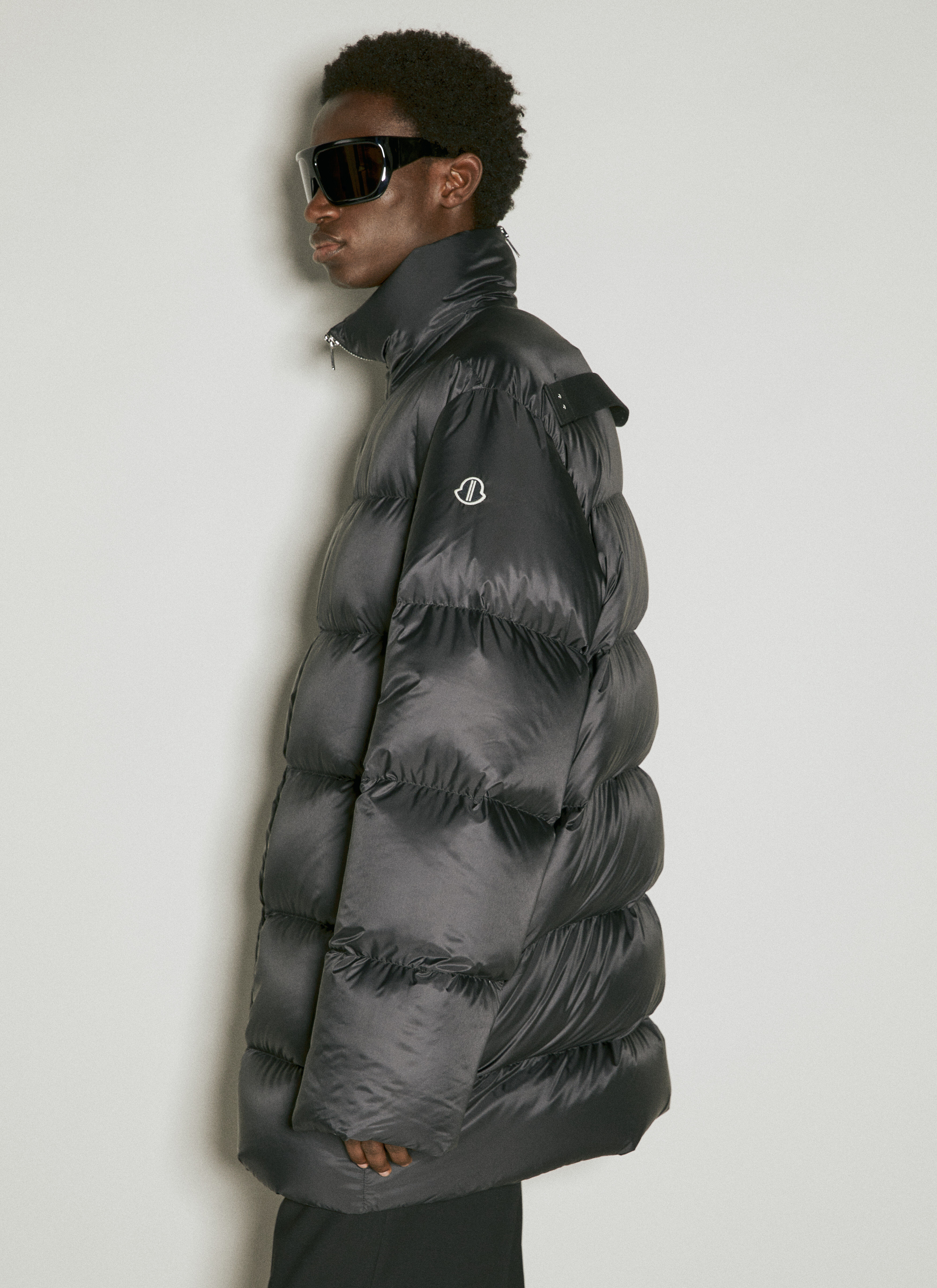 Moncler x Roc Nation designed by Jay-Z サイクロピック ロングダウンコート ブラック mrn0156002