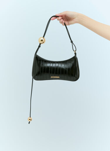 Jacquemus Le Bisou Perle Shoulder Bag Black jac0256068